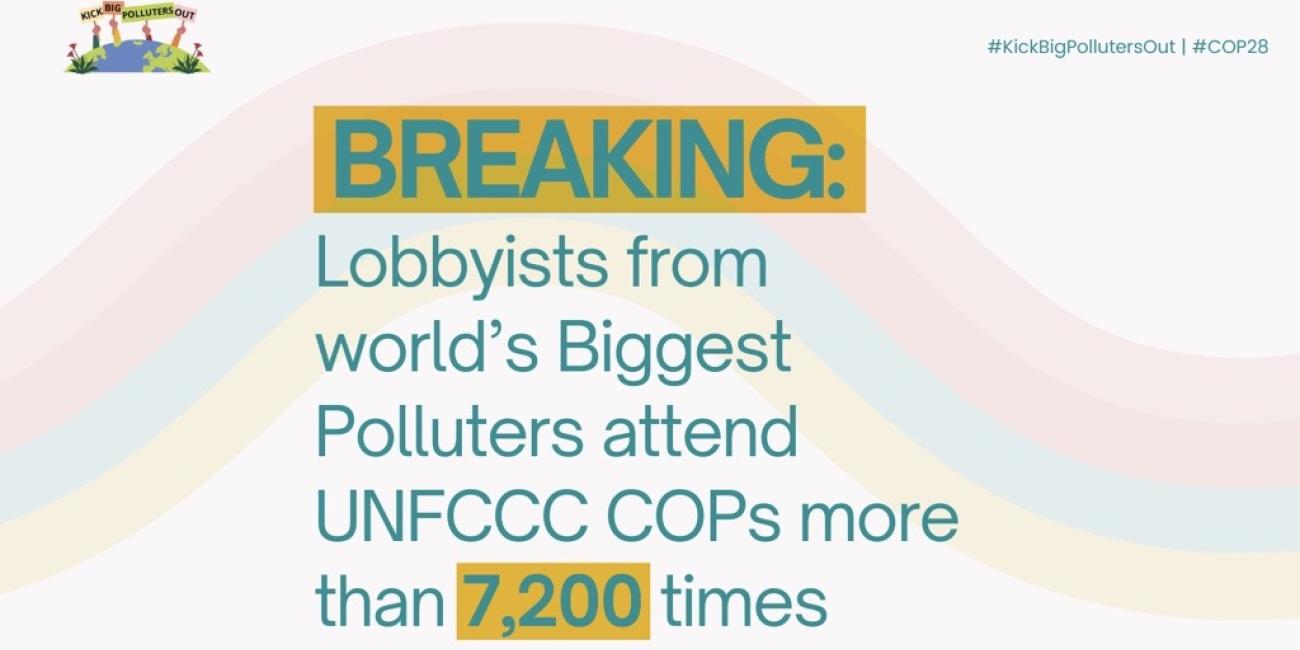 Release: Fossil fuel lobbyists attend UN climate talks more than 7000 times